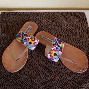Steve Madden beaded sandals